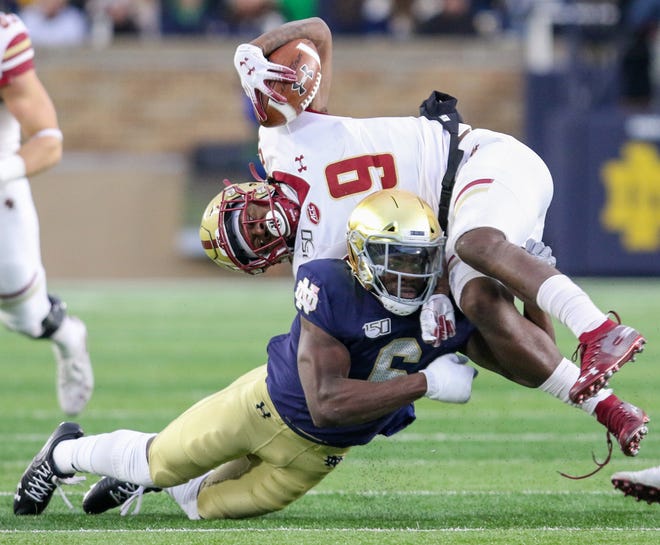 Cleveland selected Notre Dame's Jeremiah Owusu-Koramoah in the second round of the NFL Draft.