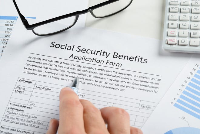 Social Security application form