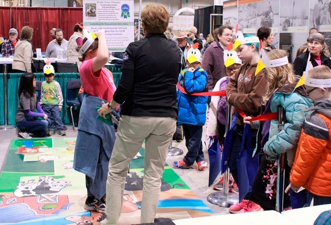 Submitted photosHopscotch: The hopscotch activity at Pennsylvania Farm Bureau’s award winning exhibit area was extremely popular among visitors to the 101st Pennsylvania Farm Show.