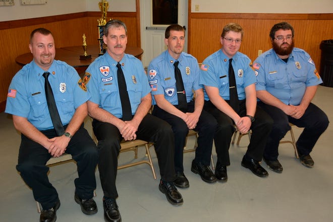 The Salisbury Volunteer Fire Department's line officers are, from left: Chief Dave Short Jr., 2nd Assistant Marty Kemp, 3rd Assistant Dan Johnson, Cpt. Michael Ringler and Lt. Sam Wiley. Not pictured: 1st Assistant Dan Haines.