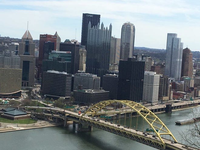A view of downtown Pittsburgh.