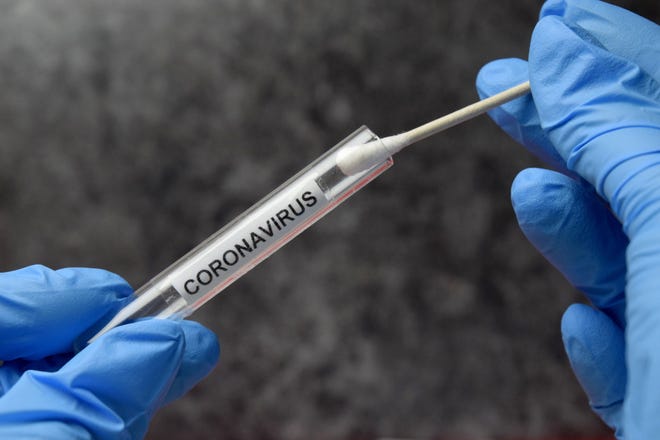 A coronavirus test.