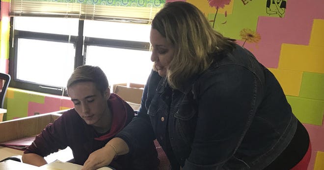 Heather Clark teaches a number of business-related subjects at Johannesburg-Lewiston High School. βThe students enjoy the activities and gain a lot of knowledge about finances from working through this program," she said of Banzai, a personal finance literacy program available this fall at her school and in the Gaylord Community Schools.