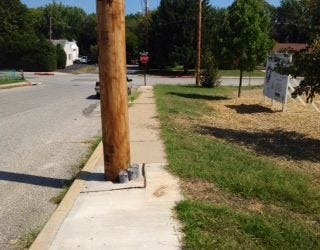Monday Breakdown: Improper utility pole placement on East Franklin Street?