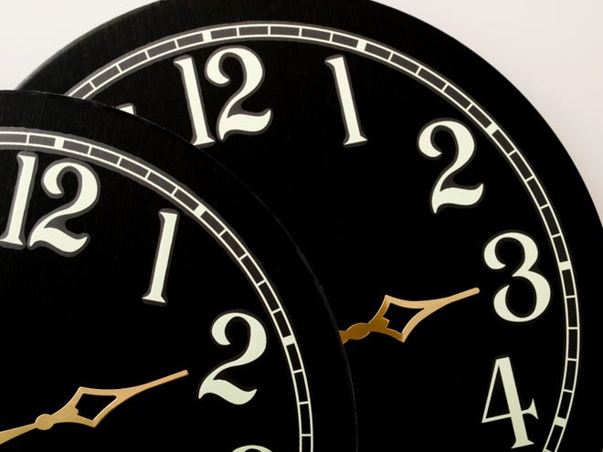 Daylight Savings Time will move the clocks up from 2 a.m. to 3 a.m.