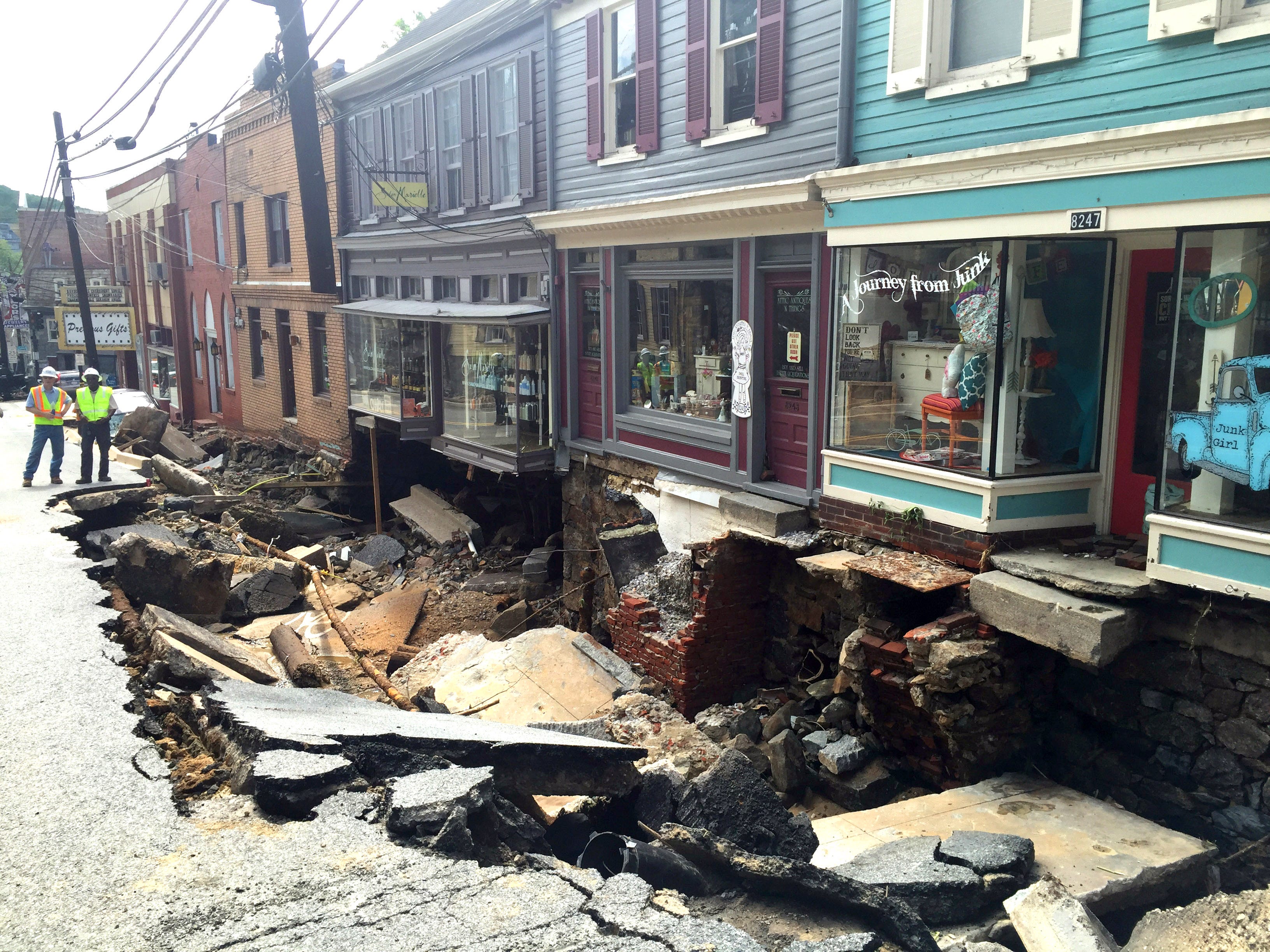 Historic Ellicott City faces long recovery after flooding