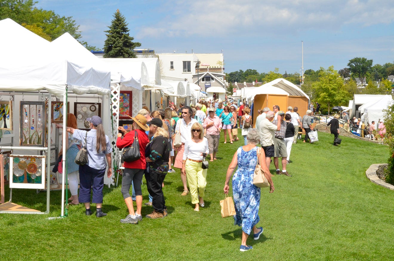 Hundreds attend 57th Charlevoix Waterfront Art Fair