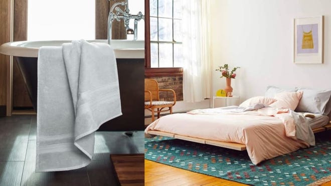Freshen up your towels, bedding, and linens for the warmer months.