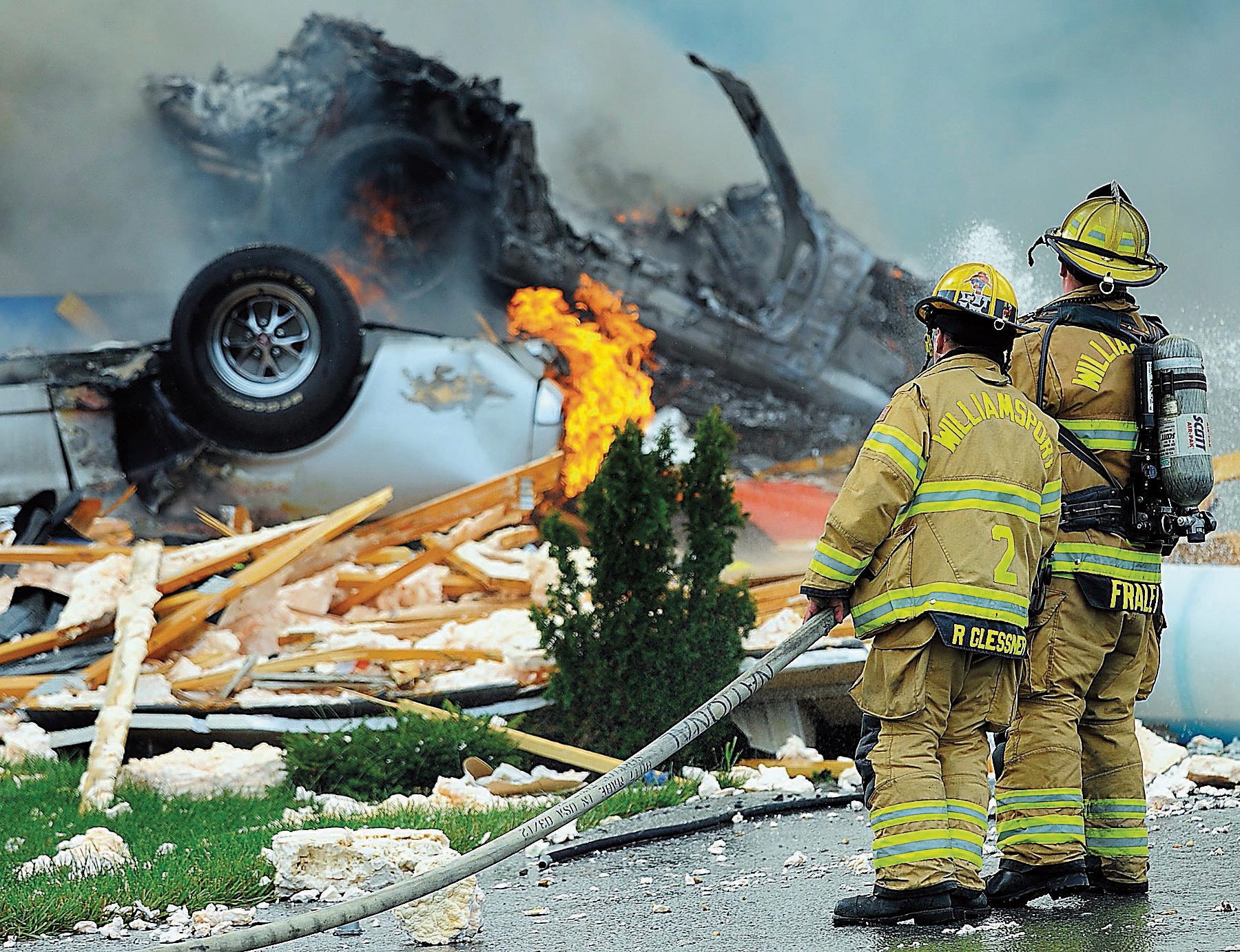 Fire, reported explosion destroy home near Hancock