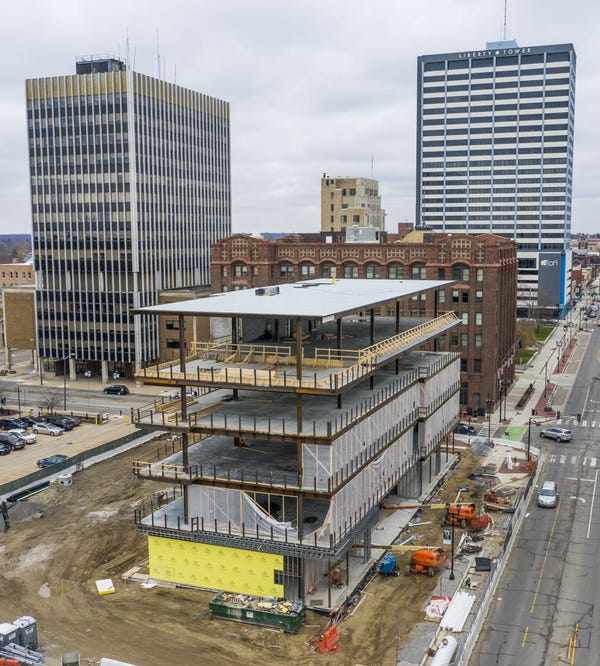 New downtown South Bend office building progressing on schedule