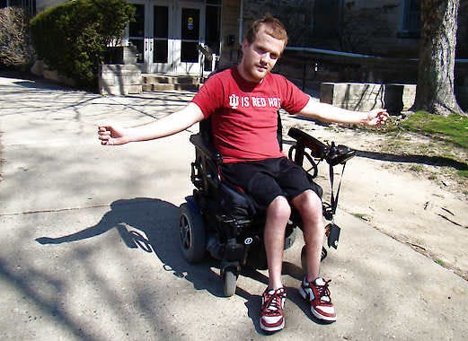 IU sophomore and Bloomington North graduate Kaleb Crain won a Dick McKaig student award for his response to hate speech and efforts to bring to the Indiana University campus Judy Shepard, the mother of hate crimes victim Matthew Shepard. When an evangelist on campus said Crain was wheelchair-bound as God’s punishment for homosexual sin, he wrote “I’m gay” and “God loves me” on his forearms so the preacher could see them.Mike Leonard | Herald-Times