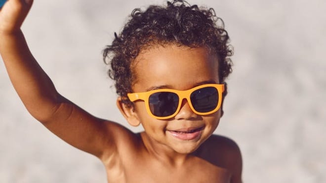 These kids' sunglasses ophthalmologist-approved protection