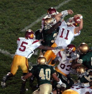 Sixteen years after the Bush Push, No. 13 Notre Dame and USC are set to clash Saturday night at Notre Dame Stadium.