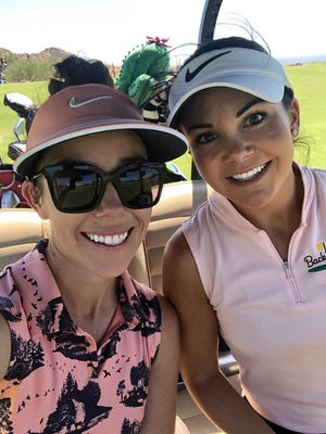 Amanda Robertson (left) and McKenzie Lyng of Backswing Golf Events.