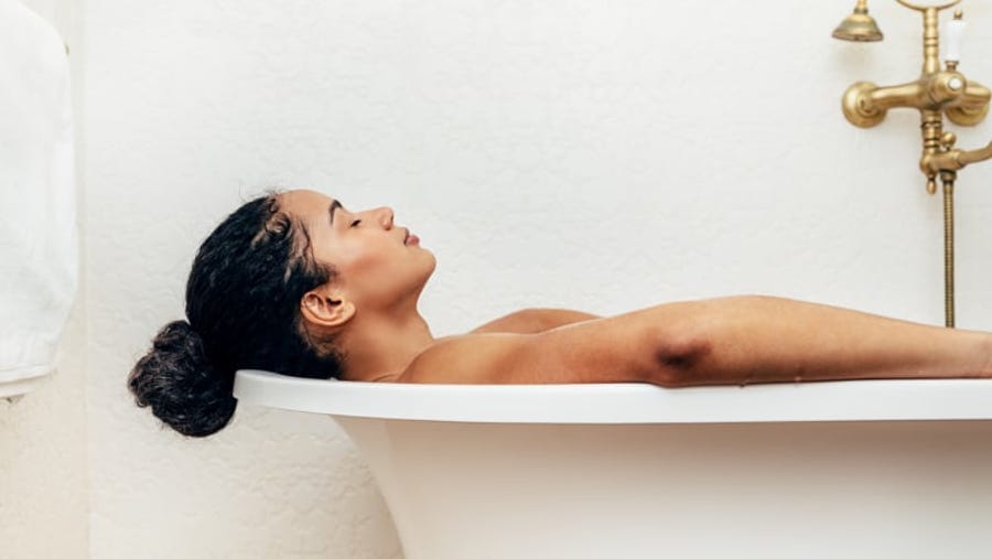 An oatmeal bath is a great way to soothe and calm irritated skin.