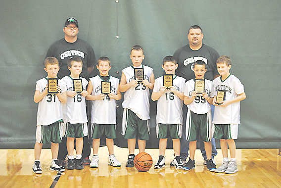Rolling Bedford CelticsThe third grade Bedford Celtics have won the last five MYT tournaments, including the Hoosier Hoopfest Hysteria in West Washington, the Southern Indiana Explosion in Corydon, the School Team Challenge in West Washington, the Little Pirates Classic in Charlestown and most recently the School Team Indiana State Championship in Floyd County. In the State Tournament they went 2-0 in pool play on Saturday to earn the No. 1 seed and went on to beat the Evansville Storm, 41-17, and the Columbus Revolution, 34-19, in the championship game. The Bedford Celtics now have an overall record of 38-5 in third-grade play. Team members include, l to r: Trey Mollet, Skyler Bates, Dayson Wright, Cale Bunch, Dalton Nikirk, Zane Harrison and Seth Sherfick. Coaches are Scotty Mollet and Shawn Nikirk.