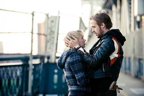 Michelle Williams, left, and Ryan Gosling are shown in a scene from "Blue Valentine." The Weinstein Company