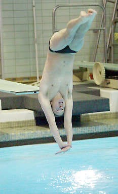 South\'s Danton Rogers dives to first place at the Counsilman Classic last Saturday at Royer Pool. Jeremy Hogan | Herald-Times