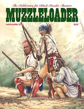 Lawrence County artist Barry Powell drew the cover for the April 2010 edition of Muzzleloader magazine. (Courtesy photo)