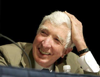 Author John Updike takes part in a panel discussion at BookExpo America 2006 in Washington, D.C. Updike died Tuesday at age 76.Caleb Jones,File | Associated Press