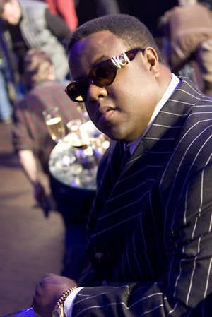 Jamal Woolard is shown in a promotional photo for the film, "Notorious." Phil Caruso | Fox Searchlight