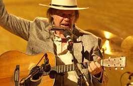 Neil Young performs in "Heart of Gold." Dart Group | Associated Press