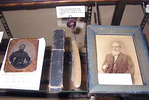 These items of Dr. John Hatfield’s are the November feature at the Lawrence County Museum.Times-Mail / JEFF ROUTH