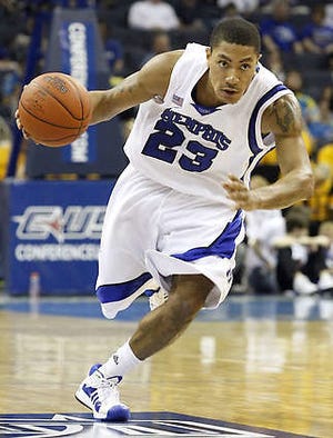 Memphis guard Derrick Rose is expected to be one of the top two players taken in the NBA draft Thursday night in New York.Bill Waugh | Associated Press