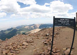 The view over the edge of the summit of Pike\'s Peak looking to the northeast near Manitou Springs, Colo., is breathtaking. David Zalubowski | Associated Press