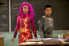 Taylor Lautner as Shark Boy and Taylor Dooley as Lava Girl in Robert Rodriguez\'s "The Adventures of Shark Boy and Lava Girl in 3-D." The new movie (from the maker of "Spy Kids") will be released in theaters Friday. Rico Torres | Courtesy photo