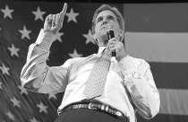 John Kerry speaks during a rally with veterans and families Thursday in Green Bay, Wis. AP Photo.