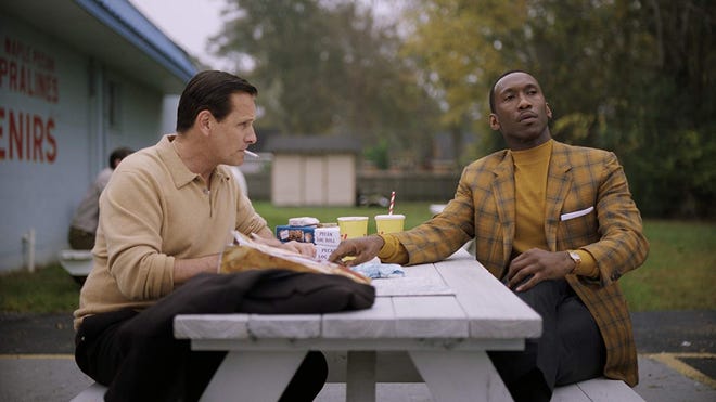 28. Green Book • Cast: Viggo Mortensen, Mahershala Ali, Linda Cardellini • Director: Peter Farrelly • IMDb rating: 8.2 out of 10 • Tomatometer score: 78% • RT audience score: 91% Based on a true story, "Green Book" is about a white driver, Frank Vallelonga, and his black employer, musician Don Shirley. The movie centers on Vallelonga's journey from racist to respectful employee. The fact that Shirley is gay is addressed in only one scene -- when Shirley is arrested in Memphis for having sex with a man. The film won three Oscars, including for best picture.