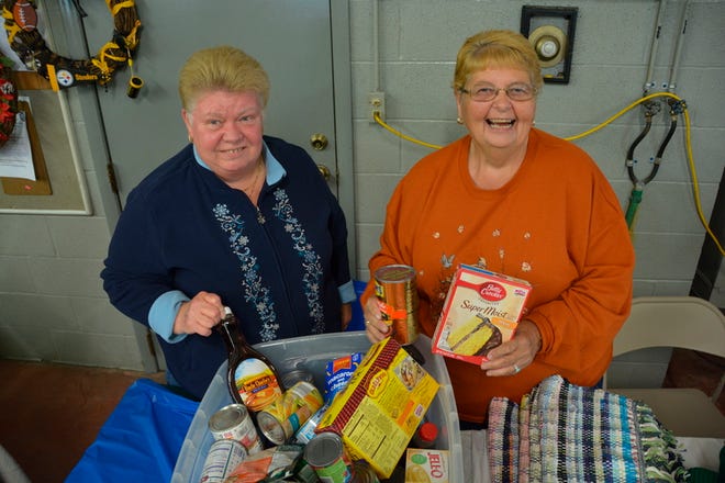 The New Centerville &amp; Rural Volunteer Fire Company Ladies Auxiliary held a Back to Basics Craft Show on Saturday in the fire hall to raise food and funds for the food pantry. The show included soap, rugs and candles as well as other handmade items. Auxiliary Chairperson Mary Lou Stutzman said other craft shows may be coming in the future. From left: auxiliary Chairperson Paulette Huff and Stutzman. For more photos, visit DailyAmerican.com.Staff photo by Dylan Johnson