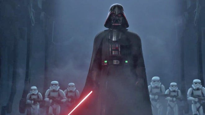 Darth Vader, voiced by James Earl Jones, is a major force in "Star Wars Rebels: The Complete Season Two," which is now on Blu-ray and DVD. Disney (courtesy)