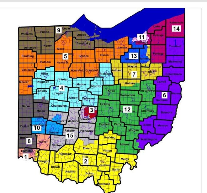 Ohio's new congressional map is being challenged in court.