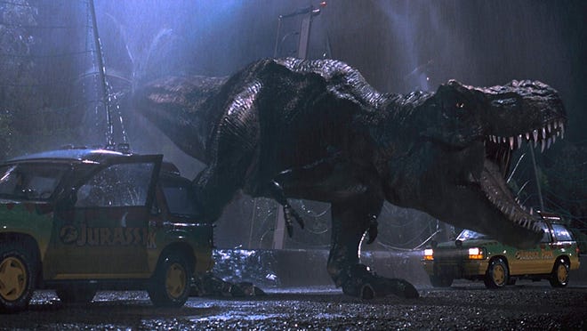 Jurassic Park debuted in June 1993.