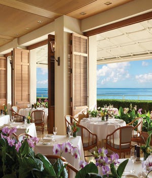 Orchids is one of three dining options at Halekulani.