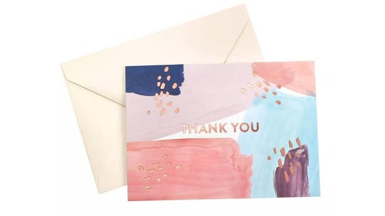 These thank you cards are perfect for the artist looking for some creative stationary.