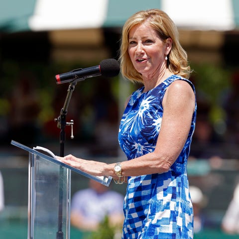 Chris Evert, seen here in 2014, says she was diagn