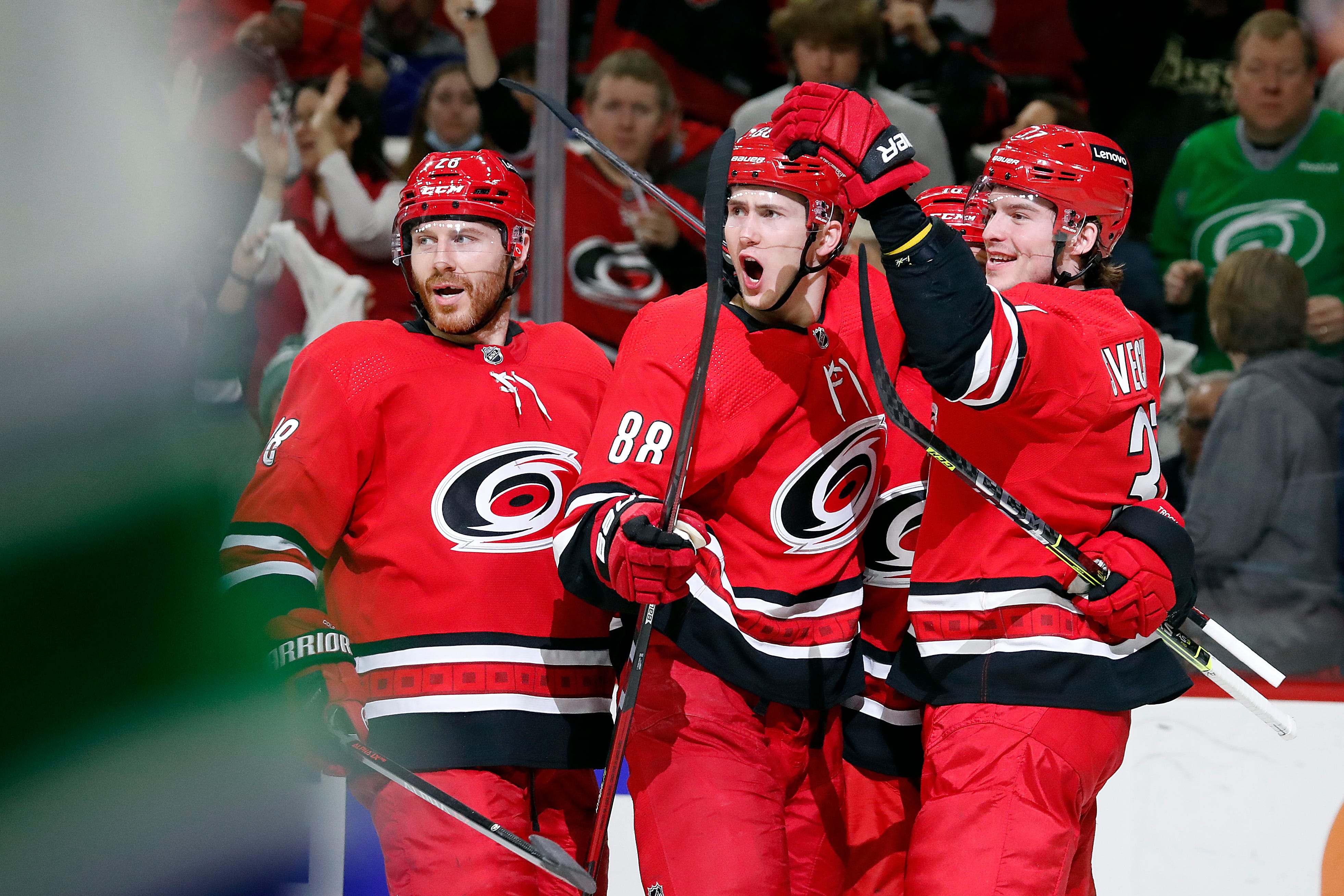 Necas produces on birthday as Hurricanes beat Canucks 4-1