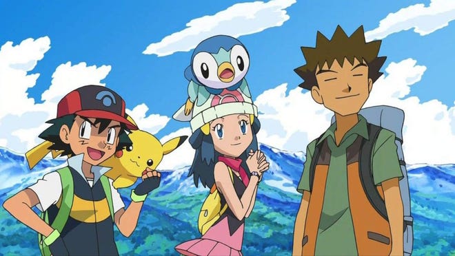Ash, Dawn, and Brock explored the Pokémon Sinnoh region during the fourth generation of the franchise.  In Generation IV, 107 new Pokémon species were added.