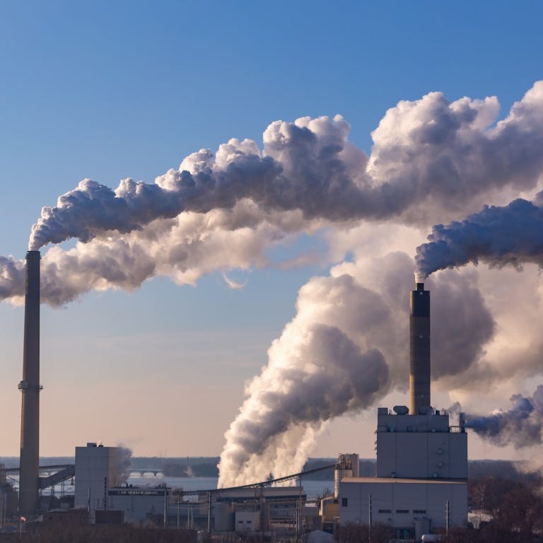 Since the passage of the Clean Air Act in 1970, the quality of the air we breathe has improved dramatically, and cleaner air has meant better health for most Americans. The Clean Air Act requires permits for the release of pollution into the air and has strict requirements for the removal of pollutants before they can escape from smokestacks, tailpipes, vents, and other sources. Even so, four out of 10 Americans still live in counties with unhealthy air, and between 100,000 and 200,000 people die from illnesses caused by air pollution every year. (These are 23 places where industrial air pollution is so bad it causes cancer .) Of particular concern are hazardous air pollutants - the Environmental Protection Agency regulates about 200 of them - that mainly come from burning coal or gas, or from industrial incineration. Regulation also allows for monitoring, allowing for the tracking and planned reduction of these pollutants, and also for informing the public. To identify the 100 companies polluting our air, 24/7 Wall St. reviewed Political Economy Research Institute's report, Toxic 100 Air Polluters Index (2021 Report, Based on 2019 Data) . The report ranks companies by their toxic score - the estimated human health risk from air releases and incineration transfers in 2019 based on quantity released, toxicity of chemicals, and population exposure in 2019, using EPA's Risk-Screening Environmental Indicators. The quantity of toxic air releases and incineration transfers is in millions of pounds of toxic chemicals released in 2019. The report's environmental justice measures include the percentage of the population living under twice the poverty line and the share of the population from minority racial/ethnic groups that are at risk for exposure to air pollution from these emitters. The PERI data illustrates the fact that minorities are more likely to suffer from bad air - and other environmental insults - than non-minority people. According to the American Lung Association, people of color are one and a half times more likely to be breathing poor quality air - usually measured in terms of ground level ozone and fine particulates - than white people. According to the PERI report on toxic air emissions, of the 50 companies with the most dangerous emissions, 36 have minority populations exceeding 37% - the average for the country. (These are the most polluted cities in the world .) The amount of air pollution will likely be reduced dramatically in the future as the world addresses the reality of climate change by shifting from fossil fuels to cleaner means of producing energy.