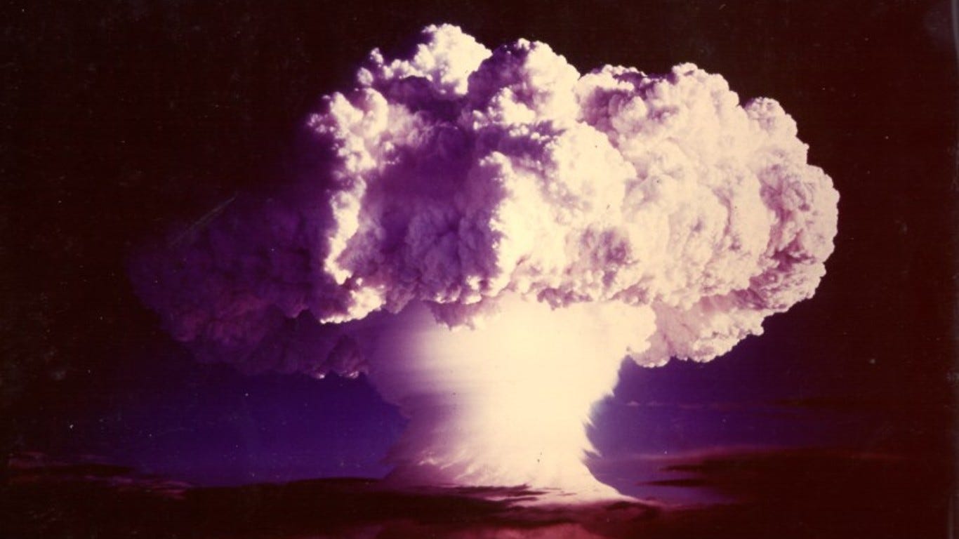 Although reports on the number of weapons in their arsenal vary, Russia has the most nuclear weapons in the world.