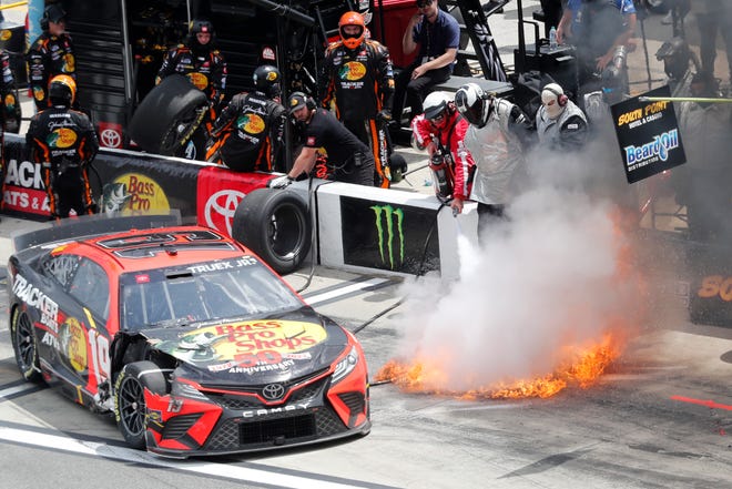 Martin Truex dodged a fireball on Pit Road and looked good for a long time, but in the end, Ryan Blaney took the last available playoff spot on points.