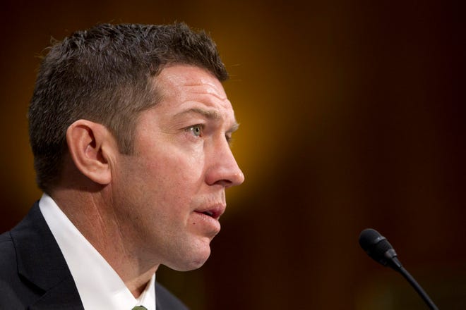 Former Red Wings player Sheldon Kennedy, here testifying on Capitol Hill before the Senate Children and Families subcommittee hearing on Children on child abuse, received the Order of Canada.