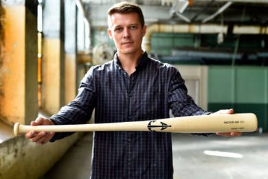 a baseball bat with Anchor Bat Co.