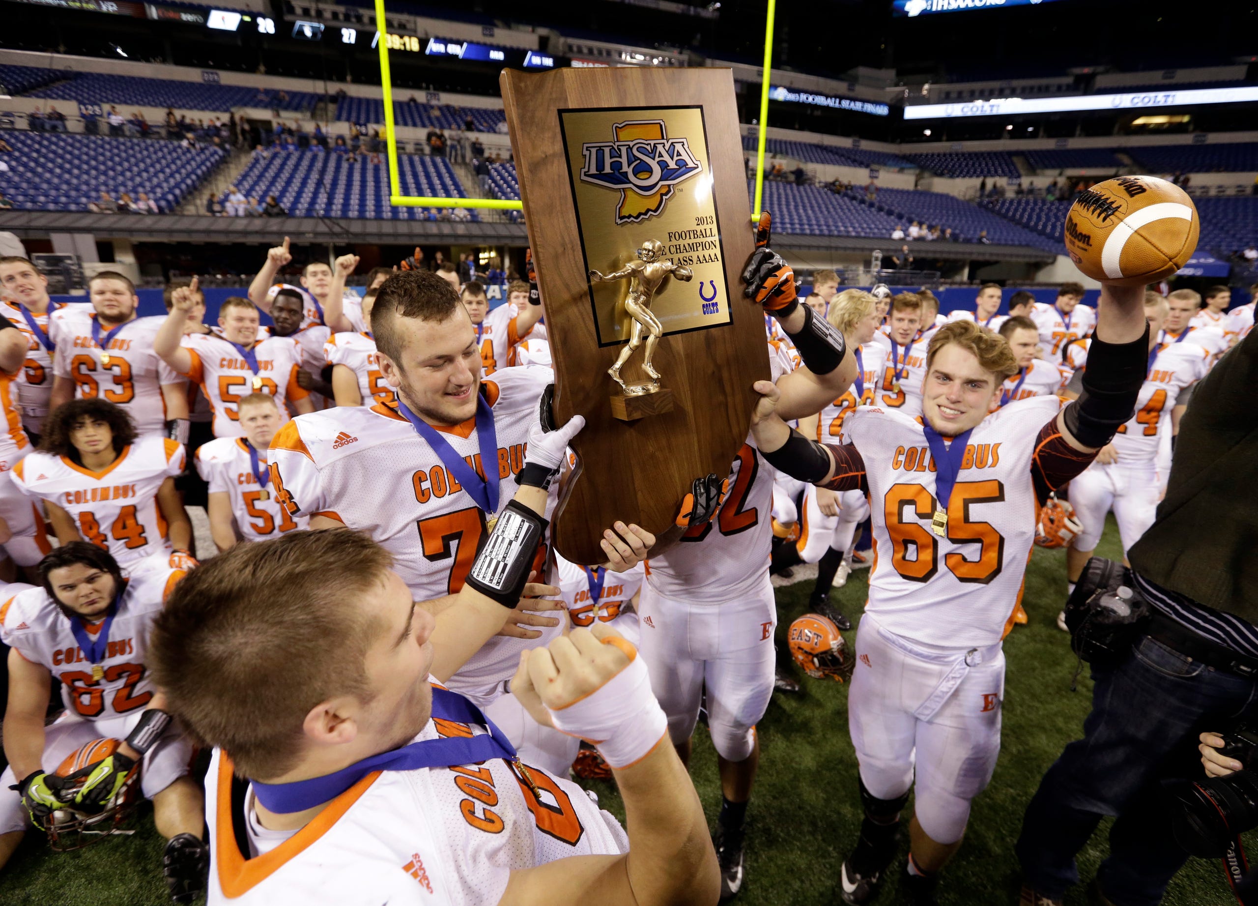 Ihsaa 4a Football Columbus East 28 Fort Wayne Bishop Dwenger 27