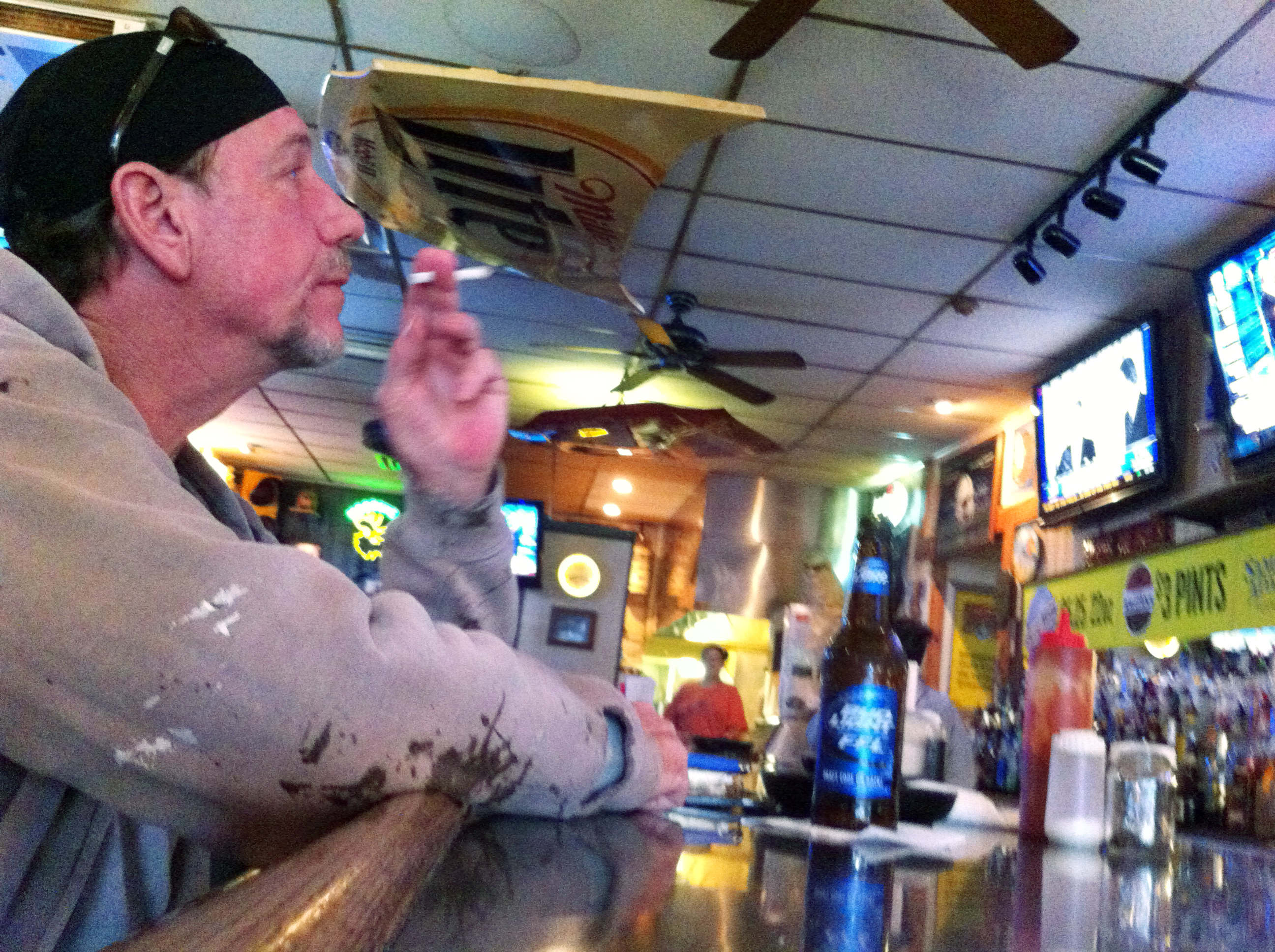 NASCAR hoods, Bob Marley on canvas: Dive bar swag up for bid