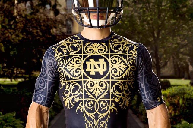 Notre Dame Fighting Irish Football Uniforms By Under Armour