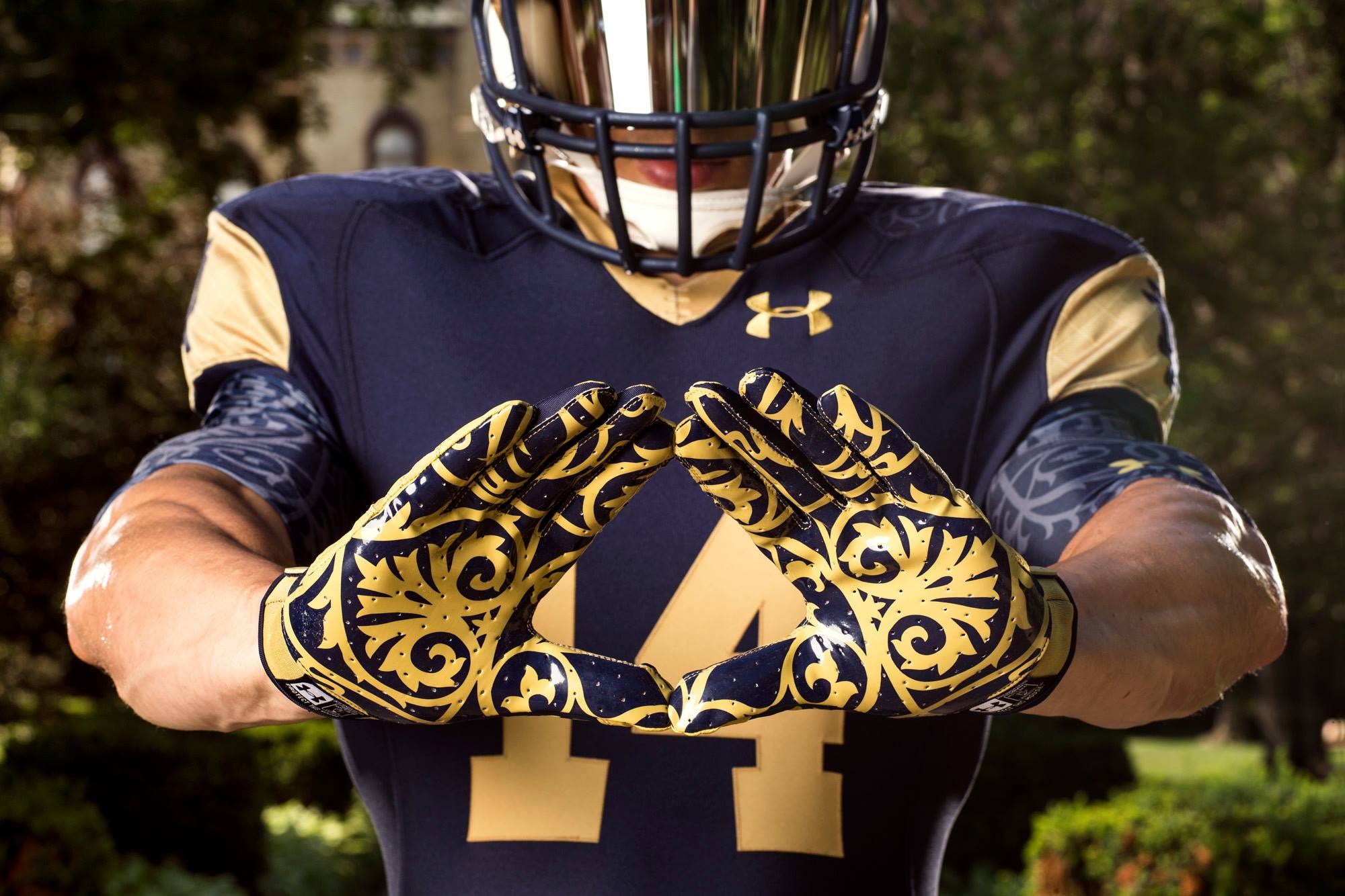 notre dame football gear under armour